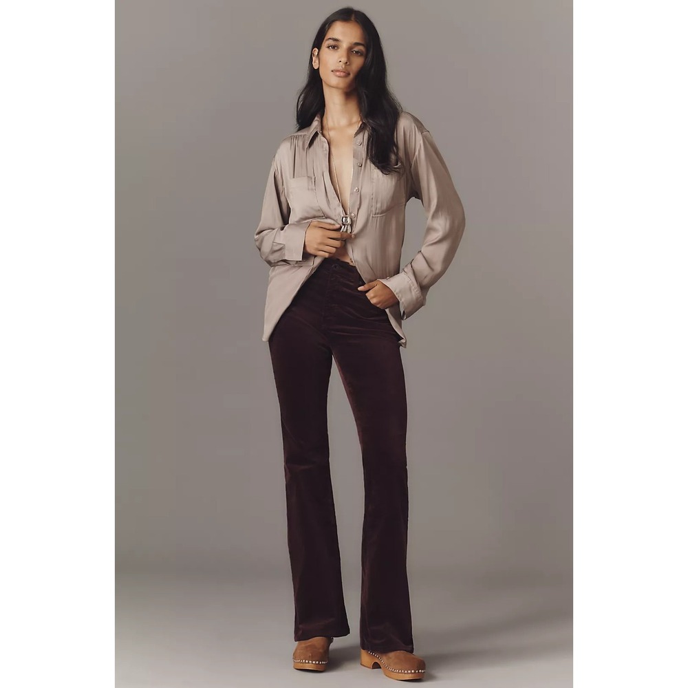 AG Jeans 32x32 Winery Farrah Boot Cut High Rise Velvet Adriano‎ Goldschmied NWT